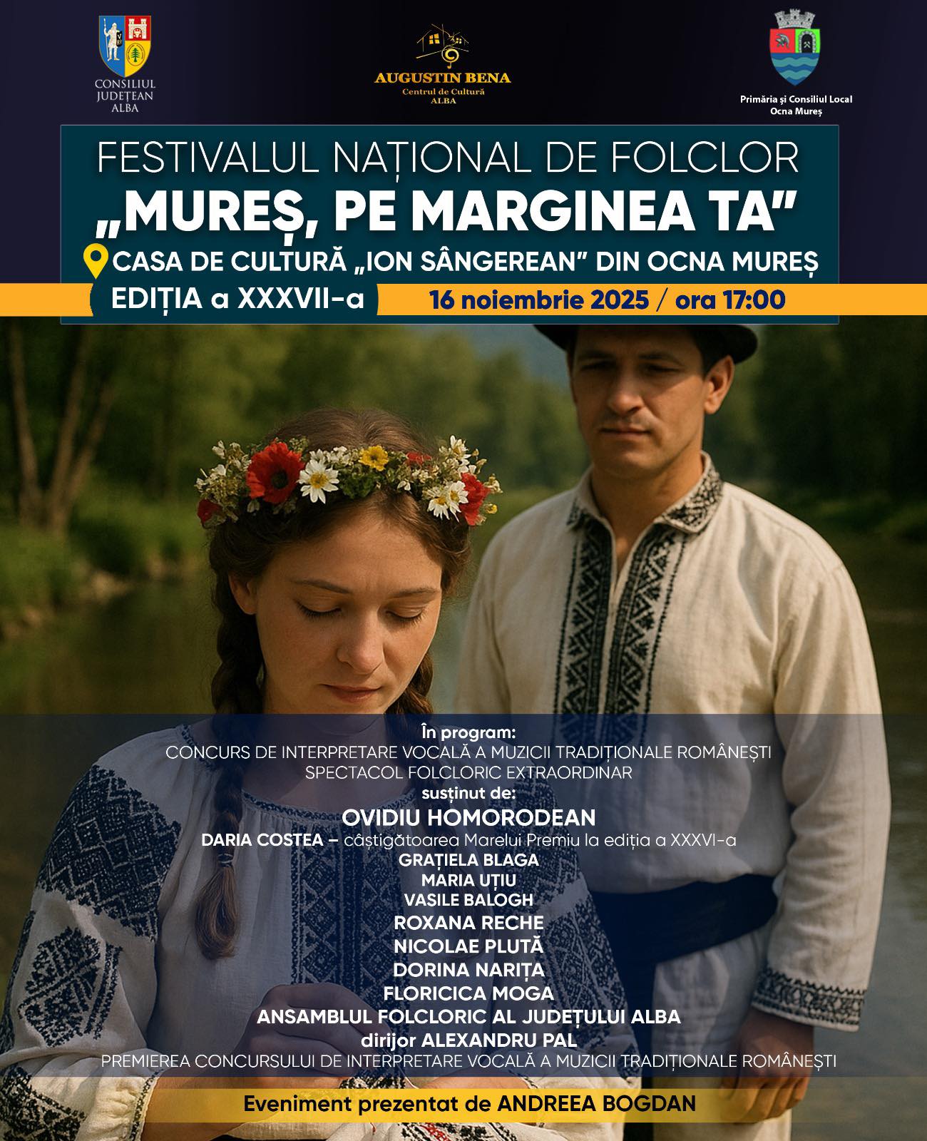 O nouă ediție a Festivalului Național de Folclor “Mureș, pe marginea ta.” Un eveniment devenit reper al promovării și conservării muzicii tradiționale românești